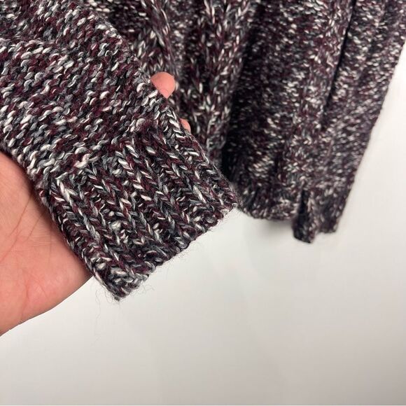 Madewell Firelight Marled Cable Knit Crewneck Sweater Winter Women's Size Small - Picture 3 of 7